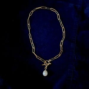 Affinity Cultured Pearl Paperclip-style Necklace